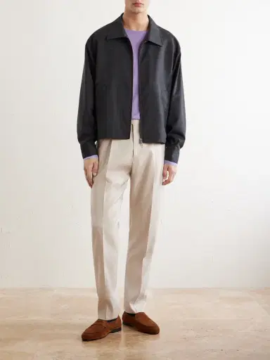 Paul Smith Straight-Leg Linen and Wool-Blend Trousers - Men | Thumbnail 2 Paul Smith Straight-Leg Linen and Wool-Blend Trousers - Men | Thumbnail 2