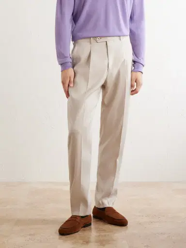 Paul Smith Straight-Leg Linen and Wool-Blend Trousers - Men | Thumbnail 3 Paul Smith Straight-Leg Linen and Wool-Blend Trousers - Men | Thumbnail 3