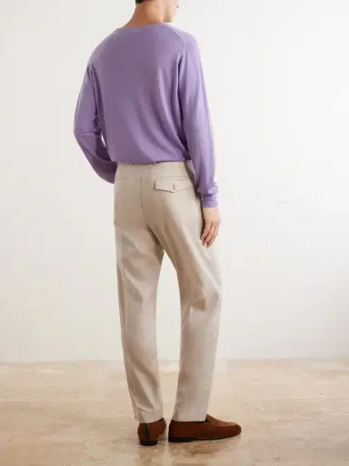 Paul Smith Straight-Leg Linen and Wool-Blend Trousers - Men | Thumbnail 4 Paul Smith Straight-Leg Linen and Wool-Blend Trousers - Men | Thumbnail 4