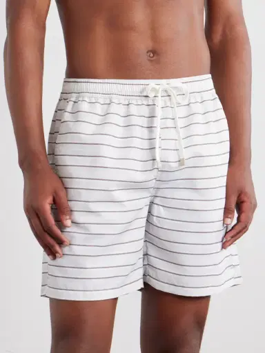 ELEVENTY Straight-Leg Mid-Length Striped Swim Shorts - Men | Thumbnail 2 ELEVENTY Straight-Leg Mid-Length Striped Swim Shorts - Men | Thumbnail 2