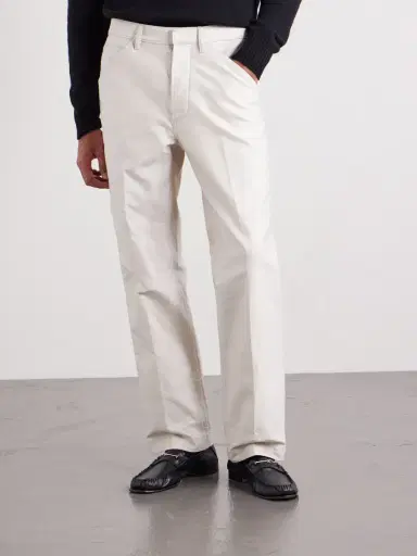 Tom Ford Straight-Leg Cotton-Satin Trousers - Men | Thumbnail 3 Tom Ford Straight-Leg Cotton-Satin Trousers - Men | Thumbnail 3