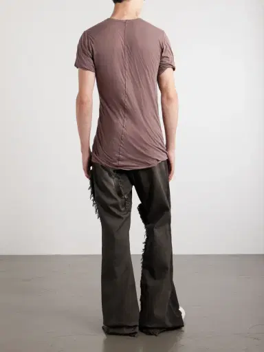 Rick Owens Double Cotton T-Shirt - Men | Thumbnail 4 Rick Owens Double Cotton T-Shirt - Men | Thumbnail 4