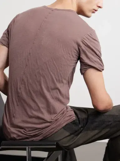 Rick Owens Double Cotton T-Shirt - Men | Thumbnail 5 Rick Owens Double Cotton T-Shirt - Men | Thumbnail 5