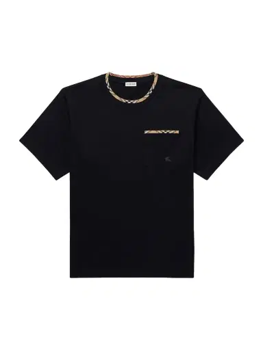 Burberry Logo-Embroidered Checked Cotton-Jersey T-Shirt - Men | Thumbnail 1 Burberry Logo-Embroidered Checked Cotton-Jersey T-Shirt - Men | Thumbnail 1