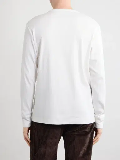 Burberry Logo-Embroidered Ribbed Cotton-Blend Jersey T-Shirt - Men | Thumbnail 4 Burberry Logo-Embroidered Ribbed Cotton-Blend Jersey T-Shirt - Men | Thumbnail 4