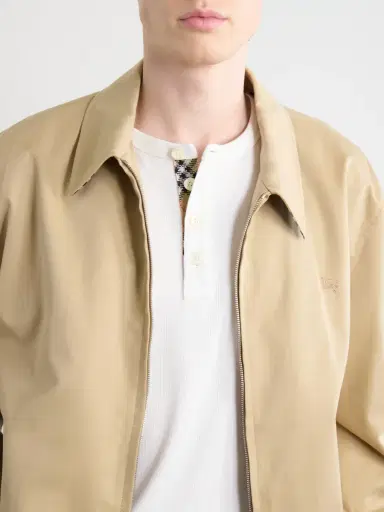 Burberry Logo-Embroidered Ribbed Cotton-Blend Jersey T-Shirt - Men | Thumbnail 5 Burberry Logo-Embroidered Ribbed Cotton-Blend Jersey T-Shirt - Men | Thumbnail 5