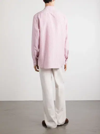 Zegna Striped Silk Shirt - Men | Thumbnail 4 Zegna Striped Silk Shirt - Men | Thumbnail 4