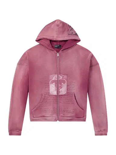 Enfants Riches Déprimés Rock / Paper / Scissors II Distressed Printed Cotton-Jersey Zip-Up Hoodie - Men | Thumbnail 1 Enfants Riches Déprimés Rock / Paper / Scissors II Distressed Printed Cotton-Jersey Zip-Up Hoodie - Men | Thumbnail 1