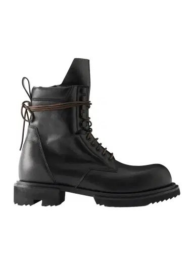 Rick Owens Army Gabe Leather Boots - Men | Thumbnail 1 Rick Owens Army Gabe Leather Boots - Men | Thumbnail 1
