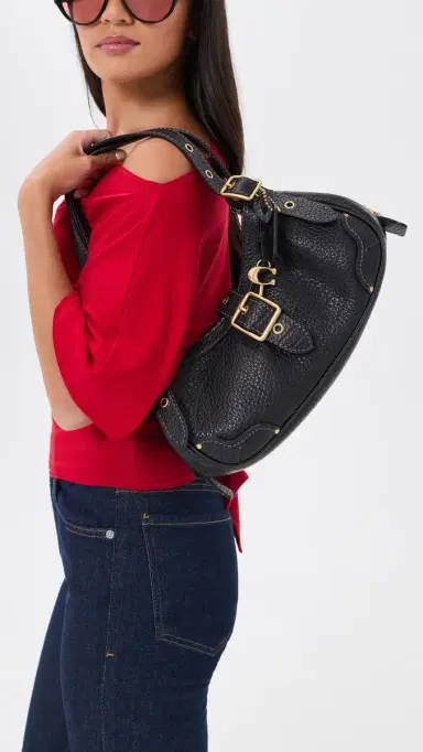 Coach Textured Pebble Leather Drifter Shoulder Bag 31 | Thumbnail 3 Coach Textured Pebble Leather Drifter Shoulder Bag 31 | Thumbnail 3