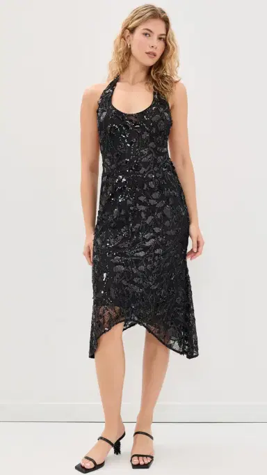GUIZIO Gisele Sequin ace Dress Black | Thumbnail 2 GUIZIO Gisele Sequin ace Dress Black | Thumbnail 2