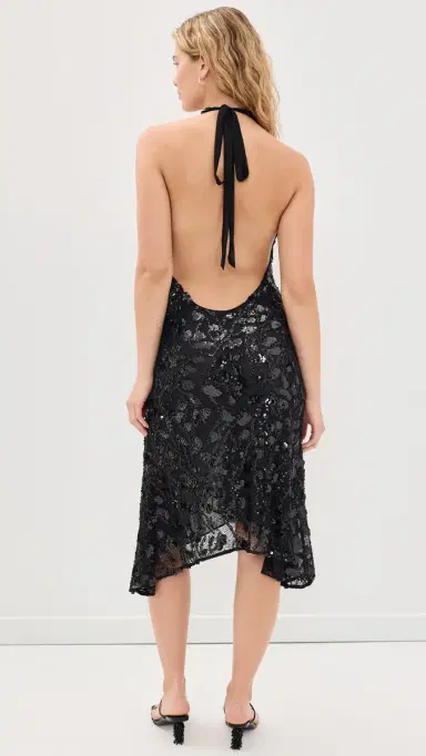 GUIZIO Gisele Sequin ace Dress Black | Thumbnail 3 GUIZIO Gisele Sequin ace Dress Black | Thumbnail 3