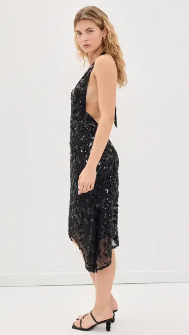 GUIZIO Gisele Sequin ace Dress Black | Thumbnail 4 GUIZIO Gisele Sequin ace Dress Black | Thumbnail 4