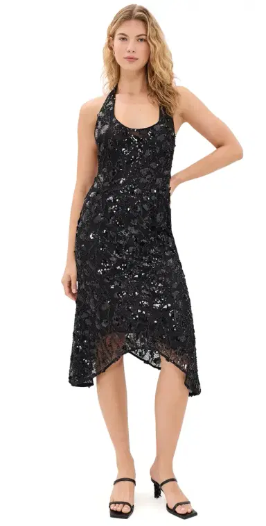 GUIZIO Gisele Sequin ace Dress Black | Thumbnail 1 GUIZIO Gisele Sequin ace Dress Black | Thumbnail 1