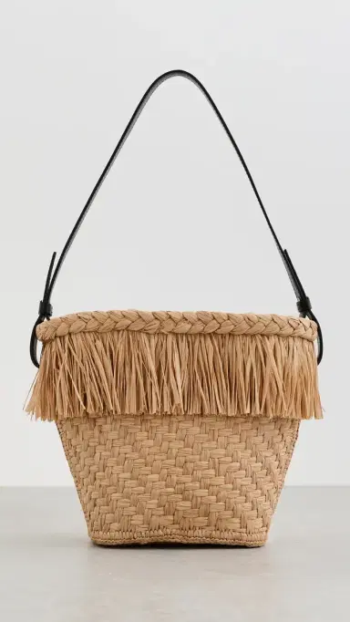 Proenza Schouler Bucket Bag In Raffia Sand One Size | Thumbnail 2 Proenza Schouler Bucket Bag In Raffia Sand One Size | Thumbnail 2