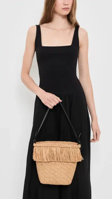 Proenza Schouler Bucket Bag In Raffia Sand One Size | Thumbnail 3 Proenza Schouler Bucket Bag In Raffia Sand One Size | Thumbnail 3