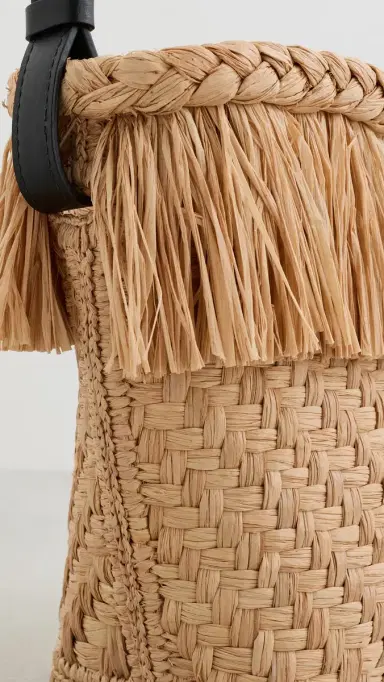 Proenza Schouler Bucket Bag In Raffia Sand One Size | Thumbnail 5 Proenza Schouler Bucket Bag In Raffia Sand One Size | Thumbnail 5