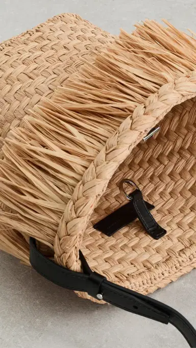 Proenza Schouler Bucket Bag In Raffia Sand One Size | Thumbnail 6 Proenza Schouler Bucket Bag In Raffia Sand One Size | Thumbnail 6