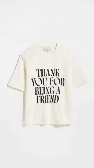 AMI Boxy Fit Friend T-Shirt Blanc Creme | Thumbnail 2 AMI Boxy Fit Friend T-Shirt Blanc Creme | Thumbnail 2