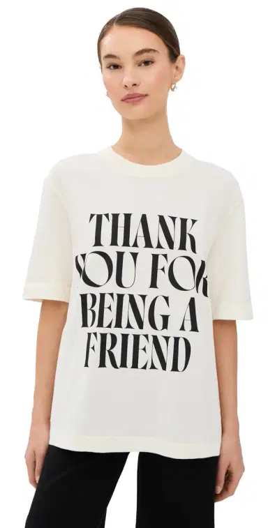 AMI Boxy Fit Friend T-Shirt Blanc Creme | Thumbnail 1 AMI Boxy Fit Friend T-Shirt Blanc Creme | Thumbnail 1