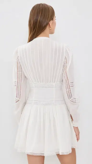 Ulla Johnson Elysia Cotton Mini Dress Pristine | Thumbnail 3 Ulla Johnson Elysia Cotton Mini Dress Pristine | Thumbnail 3