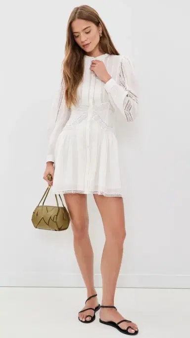 Ulla Johnson Elysia Cotton Mini Dress Pristine | Thumbnail 5 Ulla Johnson Elysia Cotton Mini Dress Pristine | Thumbnail 5