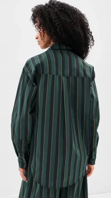 LE BOP Winnie Button Down Hunter tripe | Thumbnail 3 LE BOP Winnie Button Down Hunter tripe | Thumbnail 3