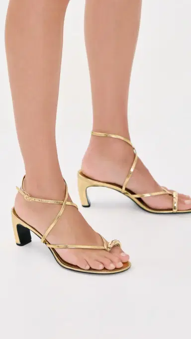 Tory Burch Pierced Strappy Heel Sandals | Thumbnail 4 Tory Burch Pierced Strappy Heel Sandals | Thumbnail 4