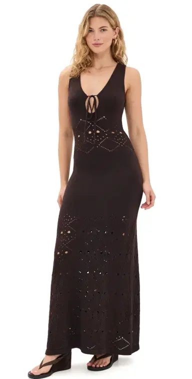 SEVEN WONDERS ilah Maxi Dress Chocolate | Thumbnail 1 SEVEN WONDERS ilah Maxi Dress Chocolate | Thumbnail 1