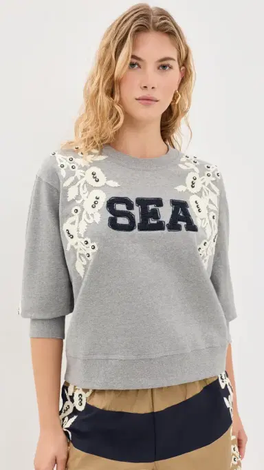 Sea Georgie portswear Sweatshirt Gray | Thumbnail 2 Sea Georgie portswear Sweatshirt Gray | Thumbnail 2