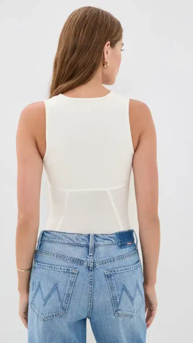 Fleur du Mal Cotton Scoop Neck Thong Bodysuit | Thumbnail 3 Fleur du Mal Cotton Scoop Neck Thong Bodysuit | Thumbnail 3