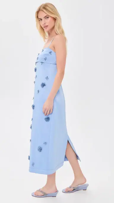 Couper inley Embellished Maxi Dress Cornflower | Thumbnail 4 Couper inley Embellished Maxi Dress Cornflower | Thumbnail 4