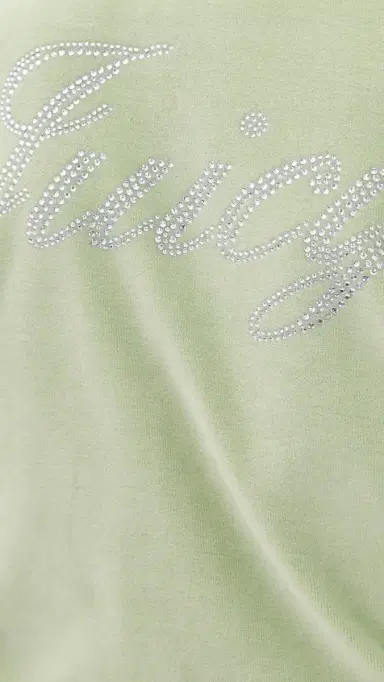 Sporty & Rich Juicy cript Velour Zip Hoodie age | Thumbnail 6 Sporty & Rich Juicy cript Velour Zip Hoodie age | Thumbnail 6