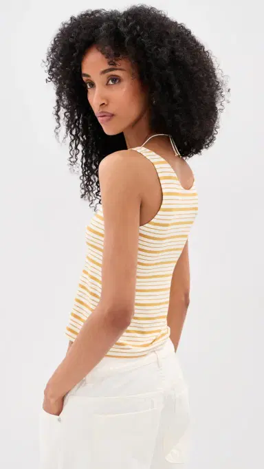 LE BOP Louise Cropped Stripe Tank | Thumbnail 3 LE BOP Louise Cropped Stripe Tank | Thumbnail 3