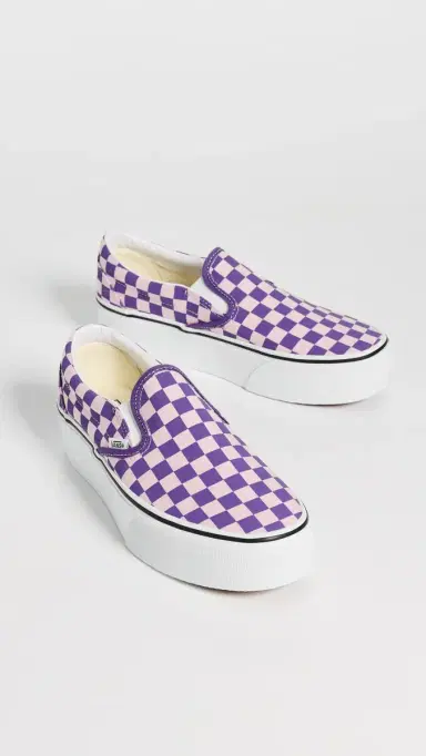 Vans Classic Slip On Stackform Sneakers Checkerboard Pale Pink/Purple M 5.5/ W 7 | Thumbnail 5 Vans Classic Slip On Stackform Sneakers Checkerboard Pale Pink/Purple M 5.5/ W 7 | Thumbnail 5