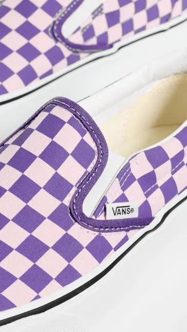 Vans Classic Slip On Stackform Sneakers Checkerboard Pale Pink/Purple M 5.5/ W 7 | Thumbnail 6 Vans Classic Slip On Stackform Sneakers Checkerboard Pale Pink/Purple M 5.5/ W 7 | Thumbnail 6