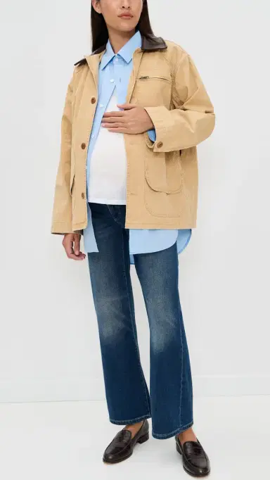 DL1961 Karmine Refined Wide Leg High Rise Maternity Jeans Clearwater (Highluxe) | Thumbnail 5 DL1961 Karmine Refined Wide Leg High Rise Maternity Jeans Clearwater (Highluxe) | Thumbnail 5