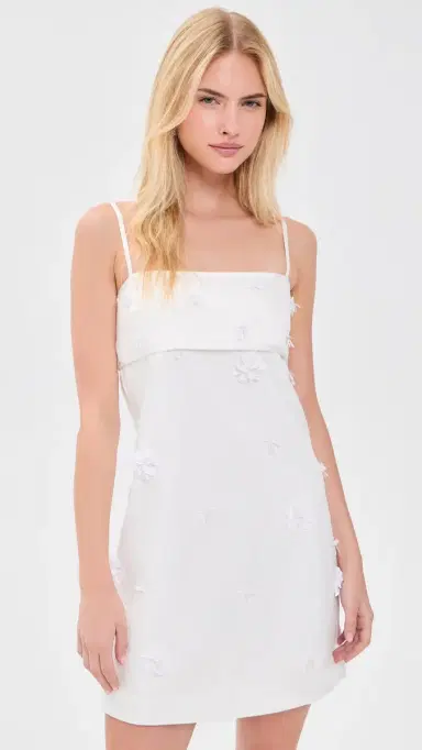 Couper Linley Embellished Mini Dress Porcelain | Thumbnail 2 Couper Linley Embellished Mini Dress Porcelain | Thumbnail 2
