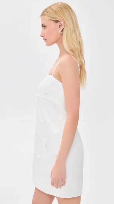 Couper Linley Embellished Mini Dress Porcelain | Thumbnail 4 Couper Linley Embellished Mini Dress Porcelain | Thumbnail 4