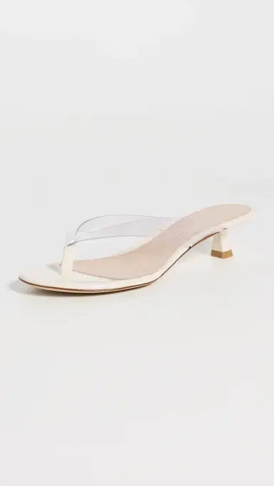 Stuart Weitzman Rio Sleek Sandals Clear/Cream | Thumbnail 2 Stuart Weitzman Rio Sleek Sandals Clear/Cream | Thumbnail 2