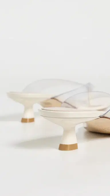 Stuart Weitzman Rio Sleek Sandals Clear/Cream | Thumbnail 4 Stuart Weitzman Rio Sleek Sandals Clear/Cream | Thumbnail 4