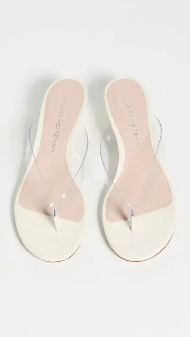Stuart Weitzman Rio Sleek Sandals Clear/Cream | Thumbnail 5 Stuart Weitzman Rio Sleek Sandals Clear/Cream | Thumbnail 5