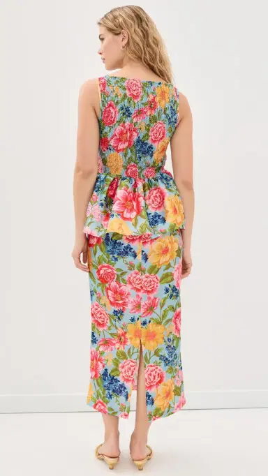 La Maregold Lillian Midi Dress ky Garden ymphony | Thumbnail 3 La Maregold Lillian Midi Dress ky Garden ymphony | Thumbnail 3