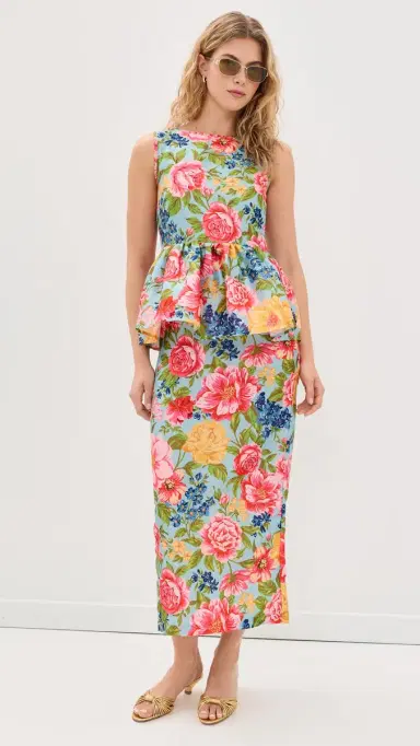 La Maregold Lillian Midi Dress ky Garden ymphony | Thumbnail 5 La Maregold Lillian Midi Dress ky Garden ymphony | Thumbnail 5
