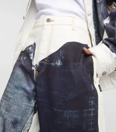 Jean Paul Gaultier Tattoo Collection trompe l'Oeil wide-leg jeans | Thumbnail 2 Jean Paul Gaultier Tattoo Collection trompe l'Oeil wide-leg jeans | Thumbnail 2