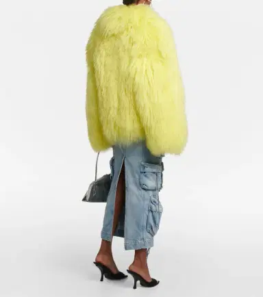The Attico Faux fur cropped coat | Thumbnail 6 The Attico Faux fur cropped coat | Thumbnail 6