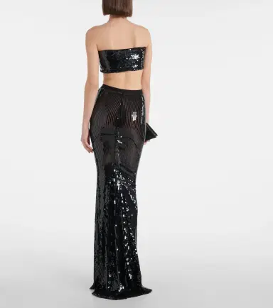 Rick Owens Lilies sequined bandeau top | Thumbnail 2 Rick Owens Lilies sequined bandeau top | Thumbnail 2