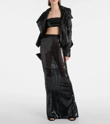 Rick Owens Lilies sequined bandeau top | Thumbnail 4 Rick Owens Lilies sequined bandeau top | Thumbnail 4