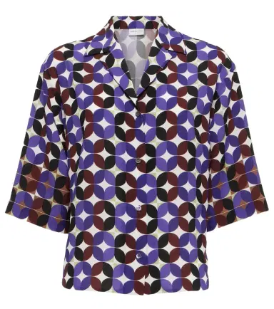 Dries Van Noten Printed crêpe bowling shirt | Thumbnail 1 Dries Van Noten Printed crêpe bowling shirt | Thumbnail 1