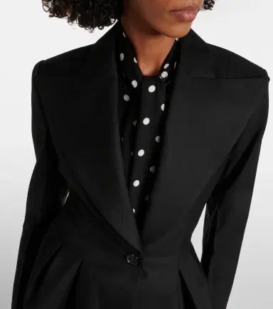 Nina Ricci Wool gabardine blazer | Thumbnail 4 Nina Ricci Wool gabardine blazer | Thumbnail 4